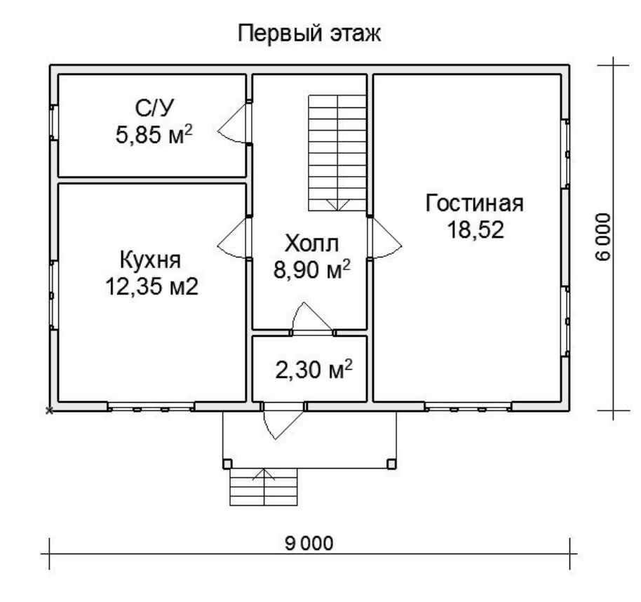 Проект дома 6 9 двухэтажный